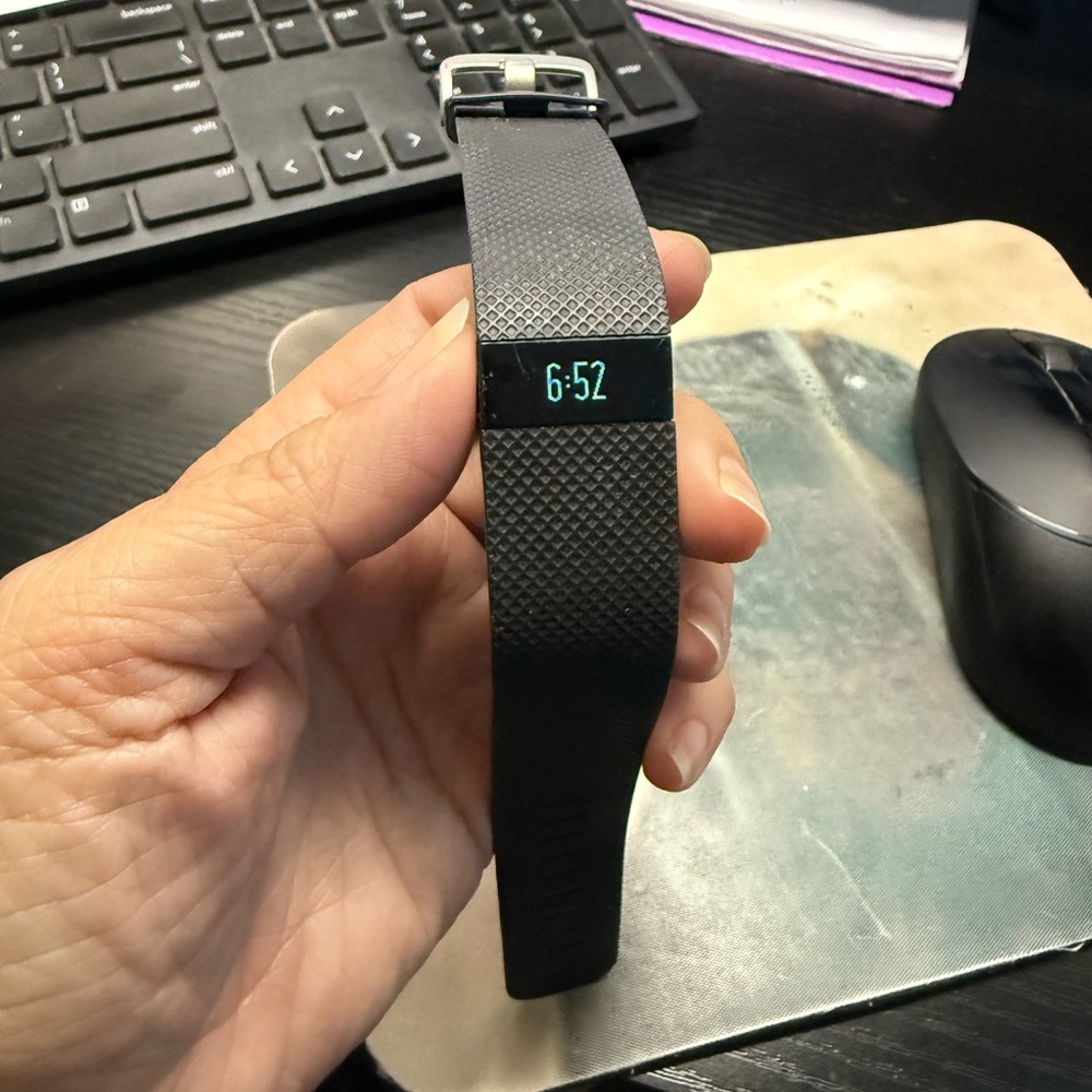 Fitbit Black Smartwatch Sleek Minimalist Design
